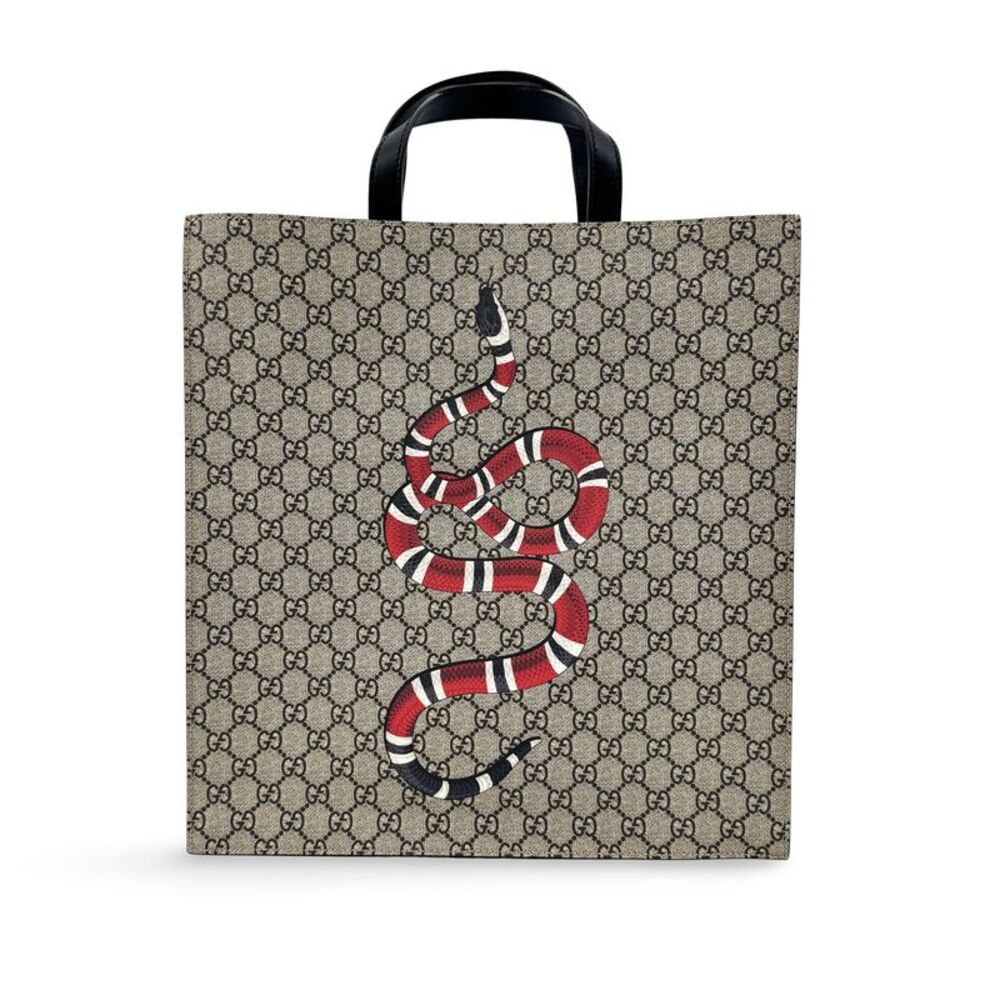 Gucci Convertible Soft Open Printed Gg Coated Canvas Beige Canvas Tote Bag Bag